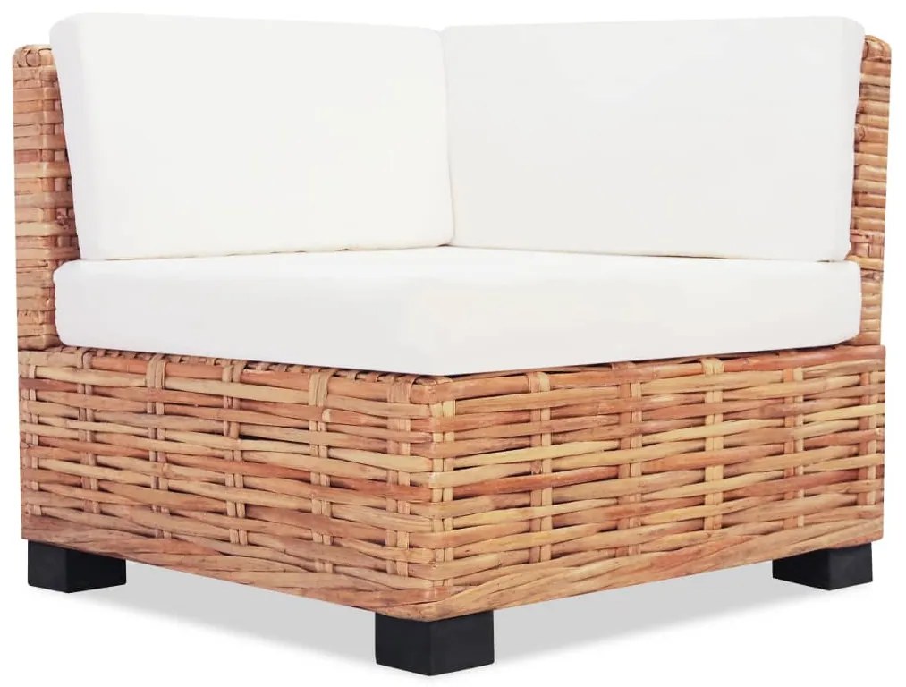 Conjunto de sofás 16 pcs vime genuíno