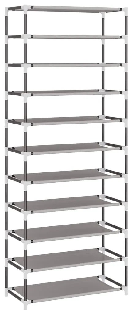 Sapateira 60x30x166 cm tecido cinzento
