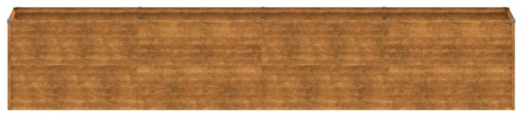 Canteiro elevado de jardim 385x50x69 cm aço corten