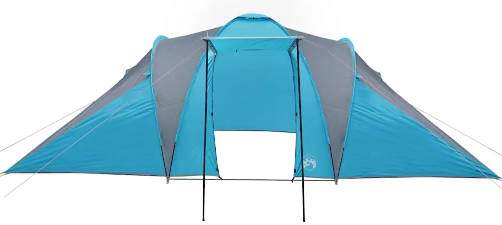 Tenda familiar em cúpula para 6 pessoas impermeável azul