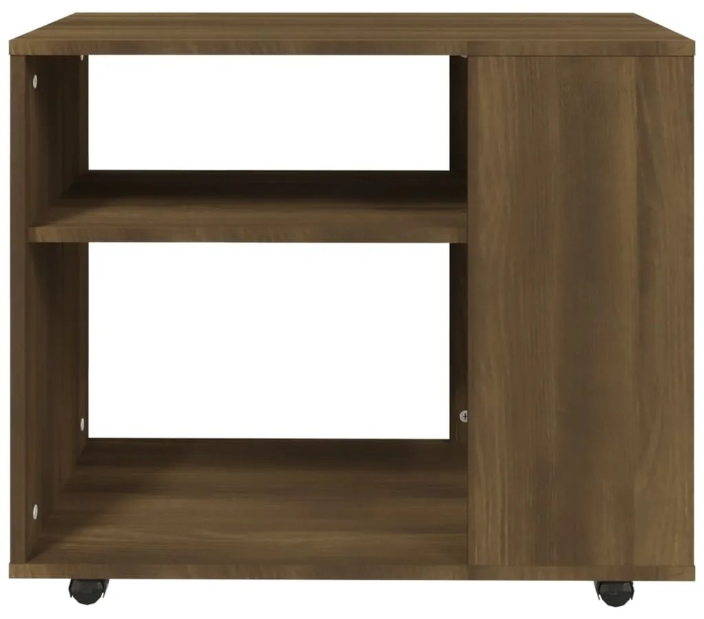 Mesa de apoio 70x35x55cm derivados de madeira carvalho castanho