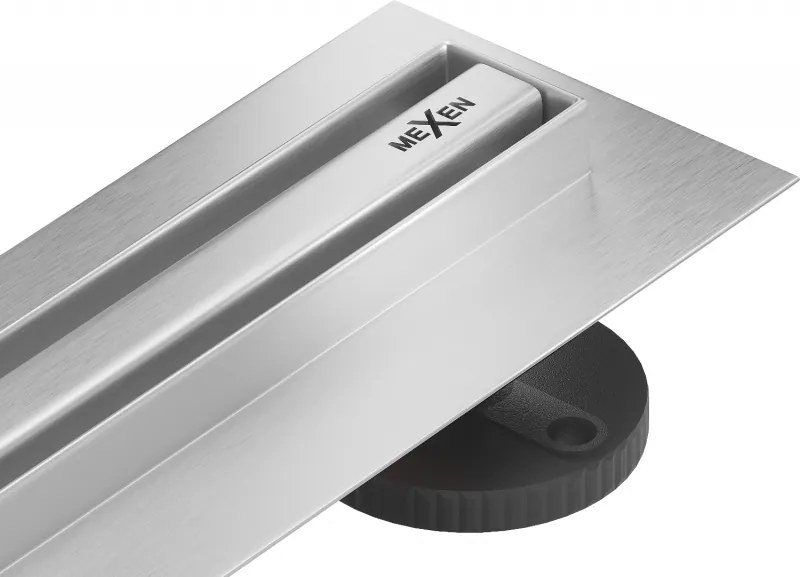 Mexen Flat 360° Slim ralo linear rotativo 110 cm, inox - 1041110