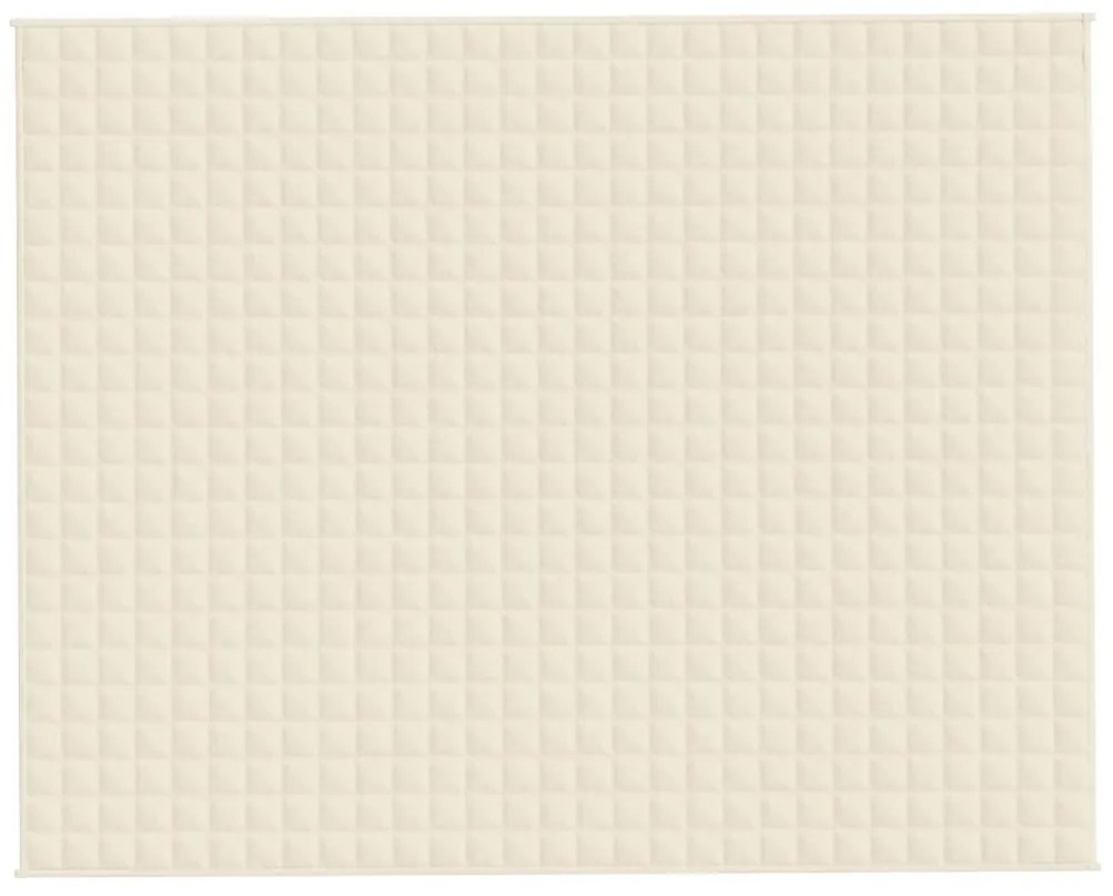 Manta pesada 15 kg 235x290 cm tecido creme-claro
