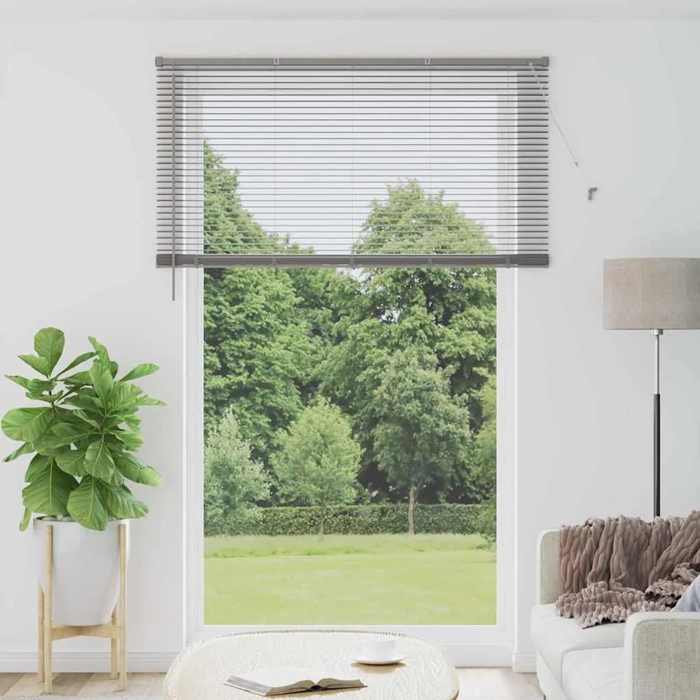 Persiana de Janela com cortinas Outros Manual Prata 150 x 220 cm Alumí