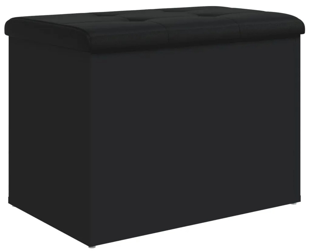 Banco de arrumação 62x42x45 cm derivados de madeira preto