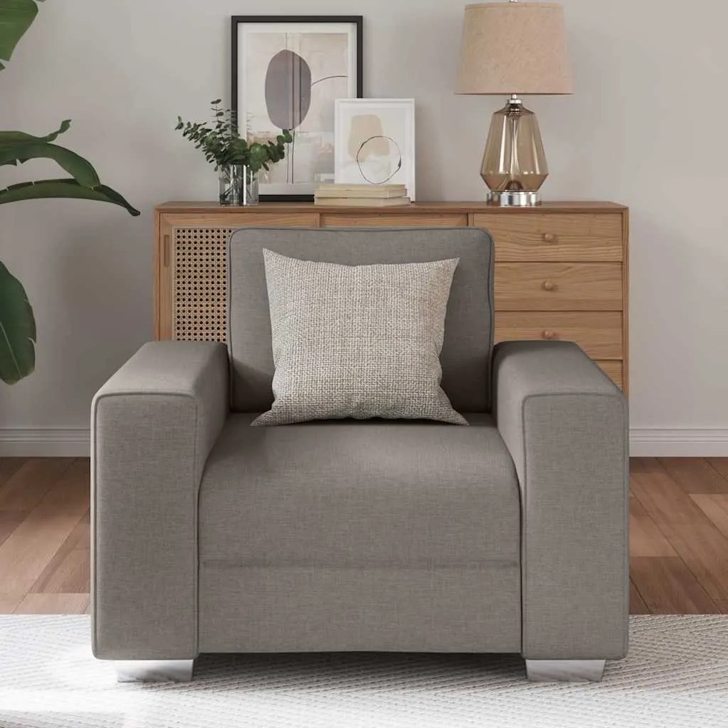 Poltrona em Taupe - 59 cm Tecido