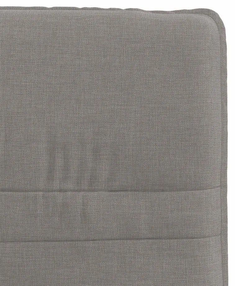 Cadeiras de jantar 4 pcs tecido cinzento-acastanhado