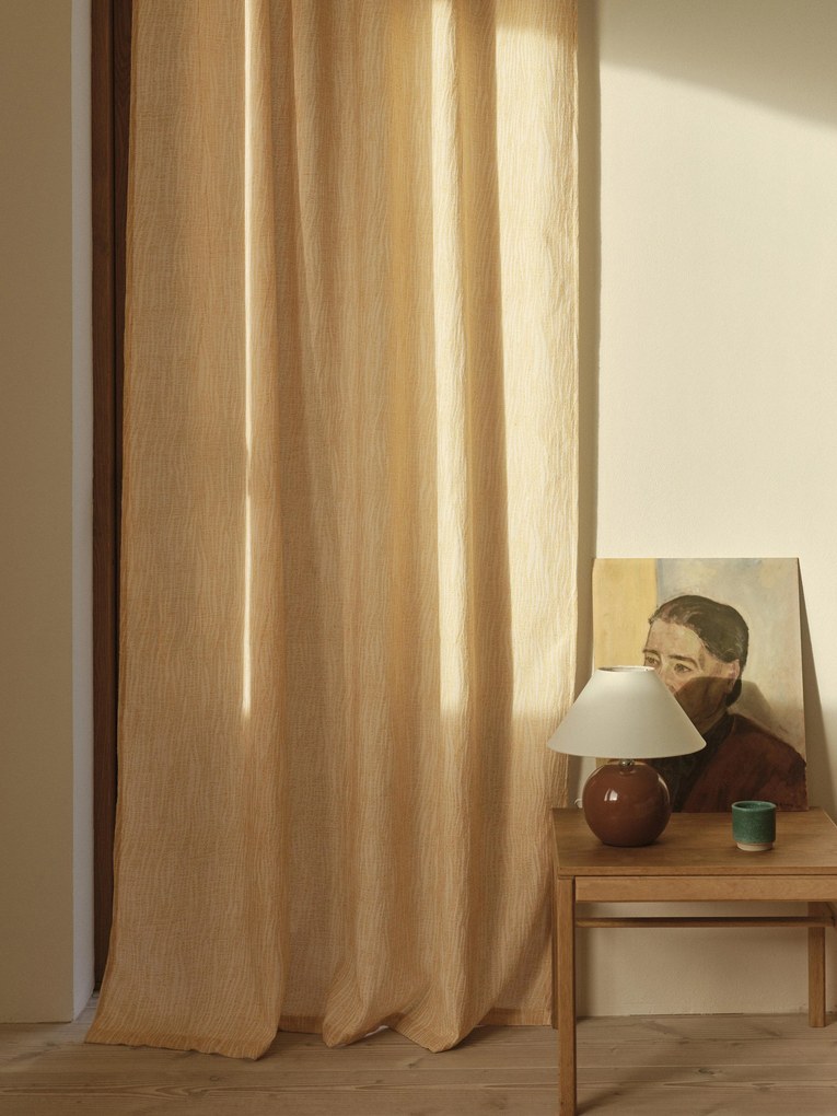Cortina transparente jacquard multi-banda Tina, L 140 cm