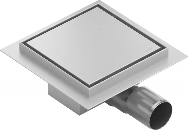 Mexen Flat-Q M13 ralo de piso quadrado 12 x 12 cm, inox - 1010012