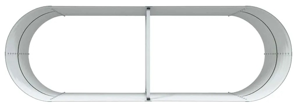 Canteiro Elevado vidaXL Verde 240x80x81 cm Aço Galvanizado