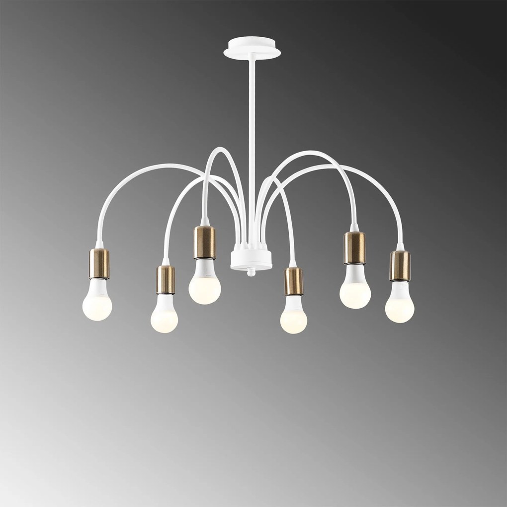 Candeeiro de Teto Sorek – Branco – 68 x 68 cm