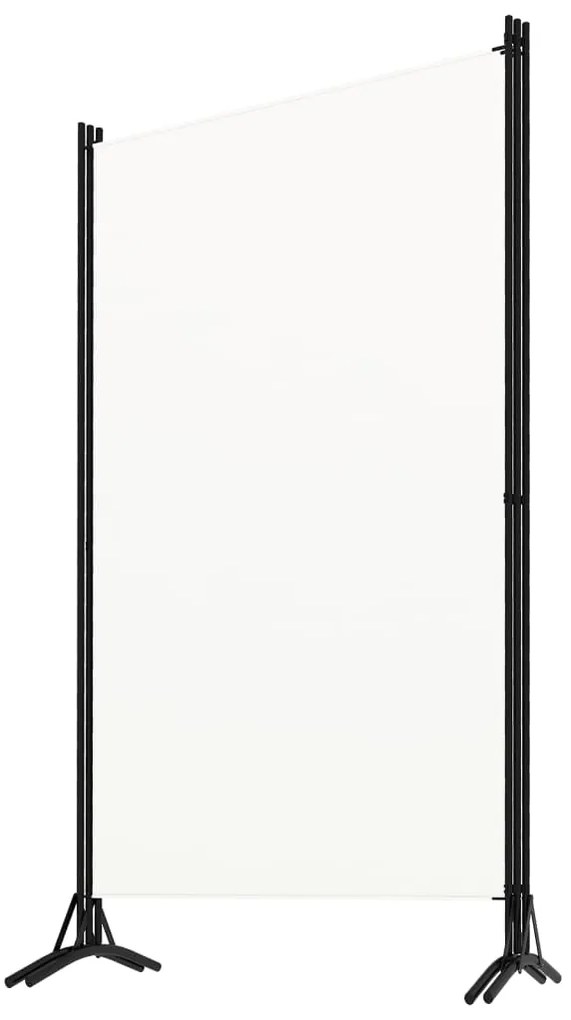 Divisória de quarto com 3 painéis 260x180 cm tecido branco
