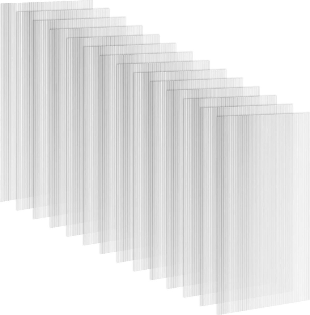 Conjuntos 14 painéis de policarbonato dimensões de cada painel 121 C x 61 L alveolar de 4 mm (ESTRUTURAS NÃO INCLUIDAS), resistentes aos raios UV, per