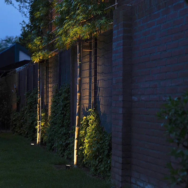 Foco de jardim inteligente industrial preto com WiFi GU10 IP65 - Basic