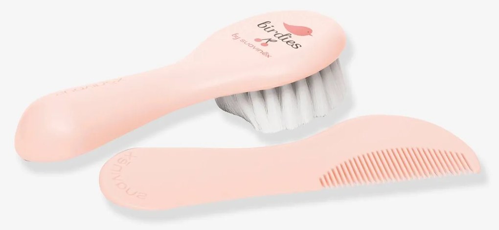 Conjunto pente e escova SUAVINEX  rosa