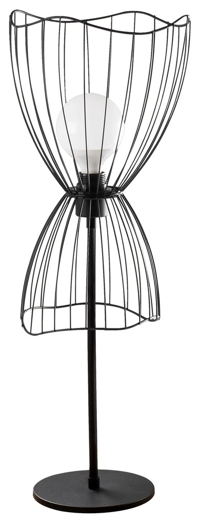 Candeeiro de Mesa Zeyno – Preto – 25 x 25 cm
