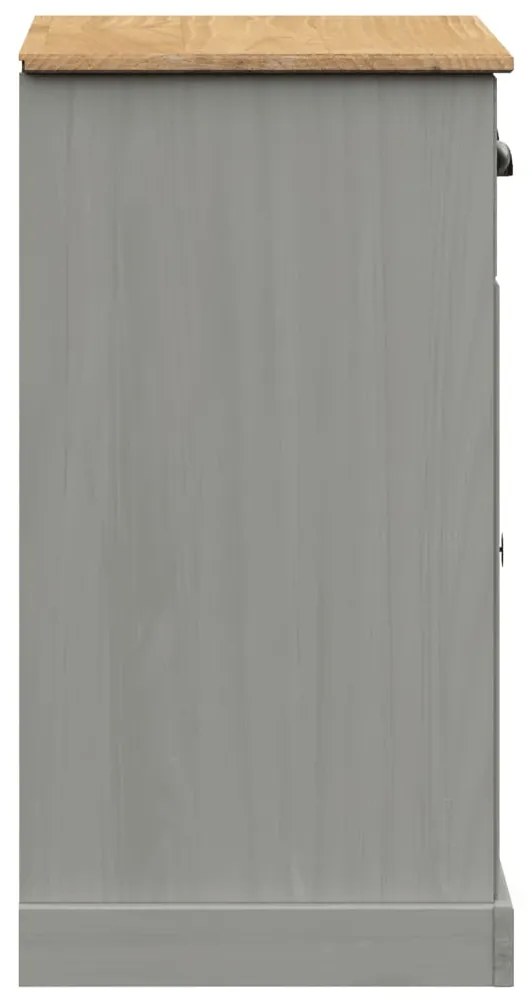 Aparador com gavetas VIGO 78x40x75 cm pinho maciço cinzento
