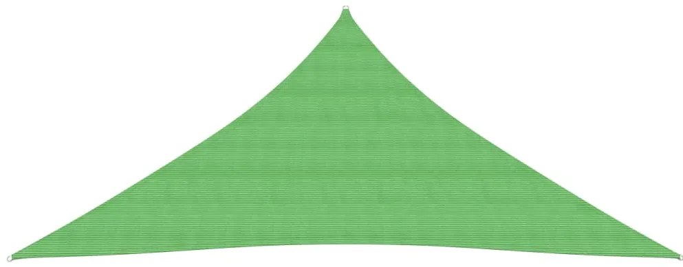 Para-sol estilo vela 160 g/m² 4,5x4,5x4,5 m PEAD verde-claro