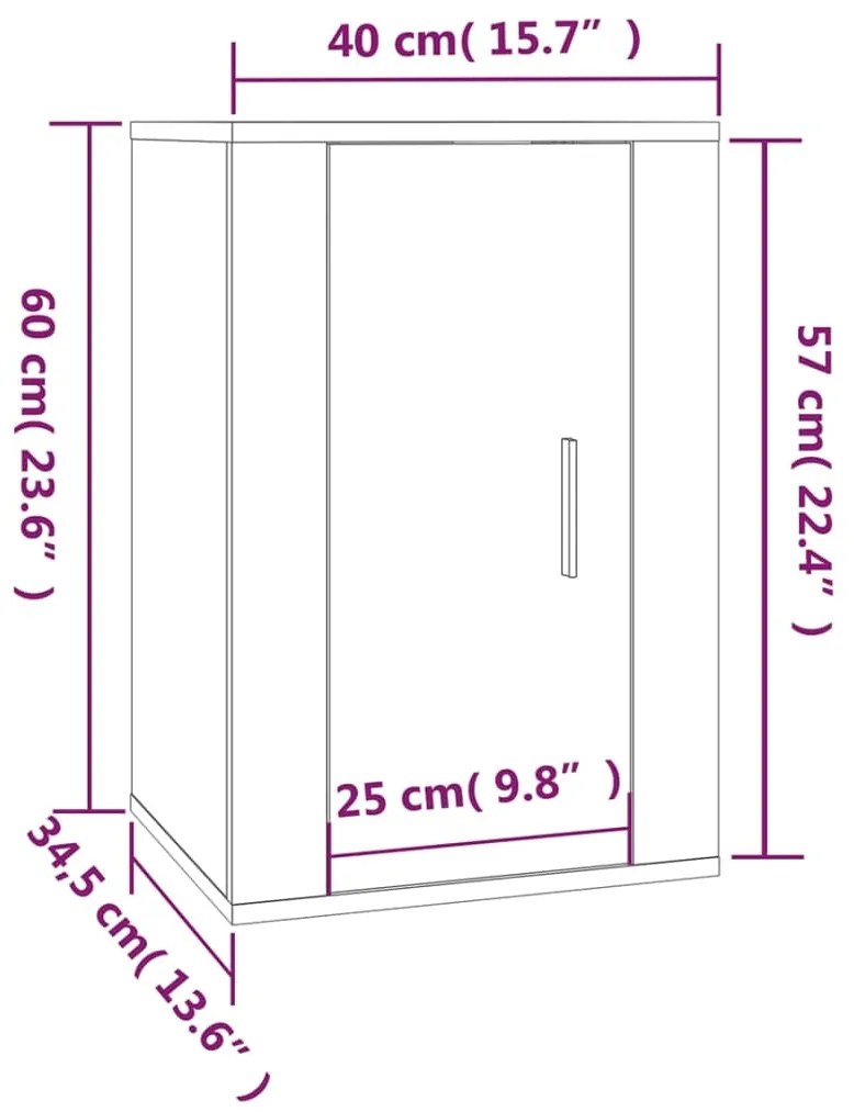 Conjunto móveis de TV 5 pcs madeira processada branco