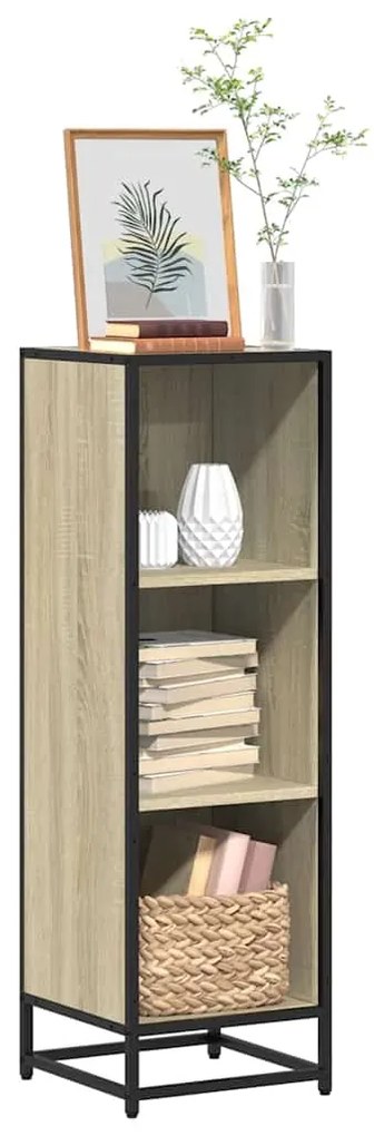 vidaXL Estante 33,5x33x107,5 cm derivados madeira cor carvalho sonoma