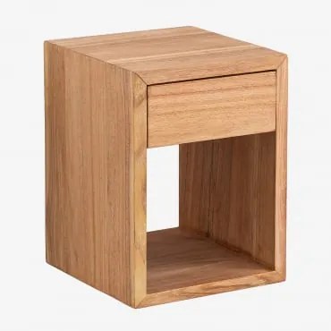 Mesinha De Cabeceira Flutuante Em Madeira Gyda ↔︎ 30 Cm - Sklum