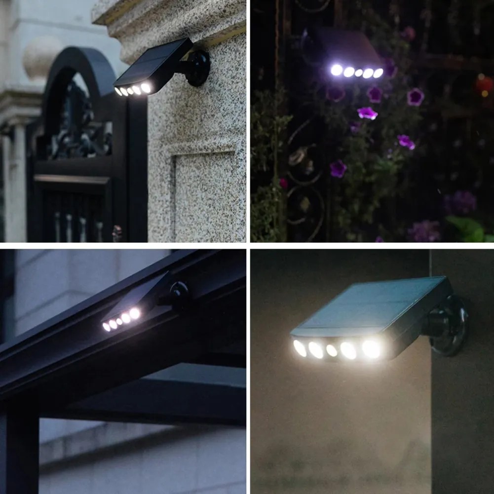 Foco Solar LED 4W Exterior + Sensor Movimento