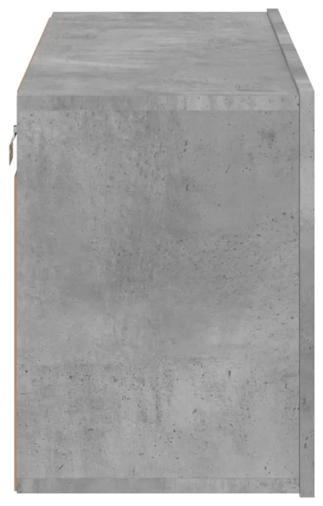 Móvel de parede para TV 80x30x41 cm cinzento cimento