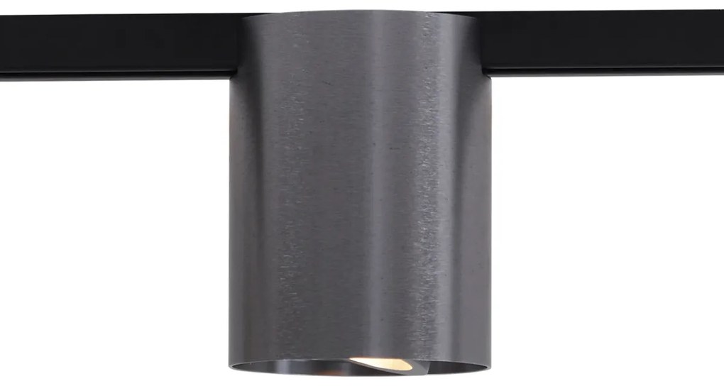 Foco de Trilho Moderno Monofásico Cinza Antracite - Iconic Rondoo Up