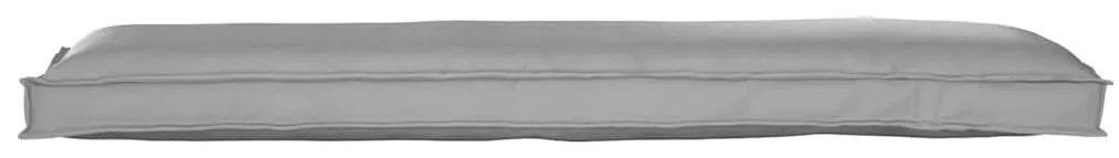 Almofada de Pallet pra Banco Cinza 150x40x8 cm Tecido Oxford