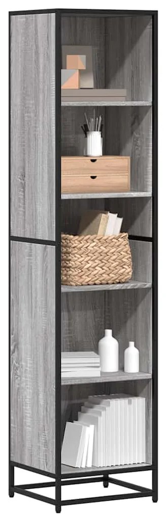 vidaXL Estante 40x35x170,5 cm derivados de madeira cinzento sonoma