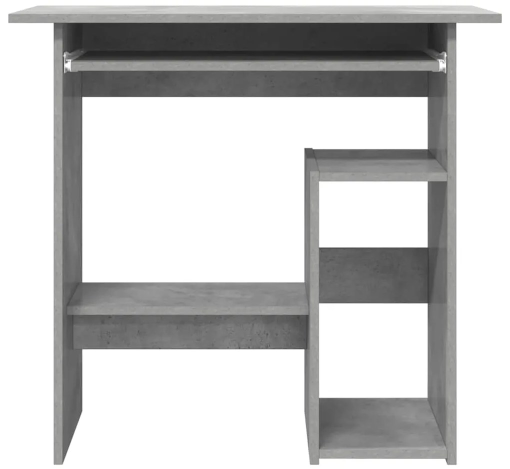 Secretária 80x45x74 cm derivados de madeira cinzento cimento