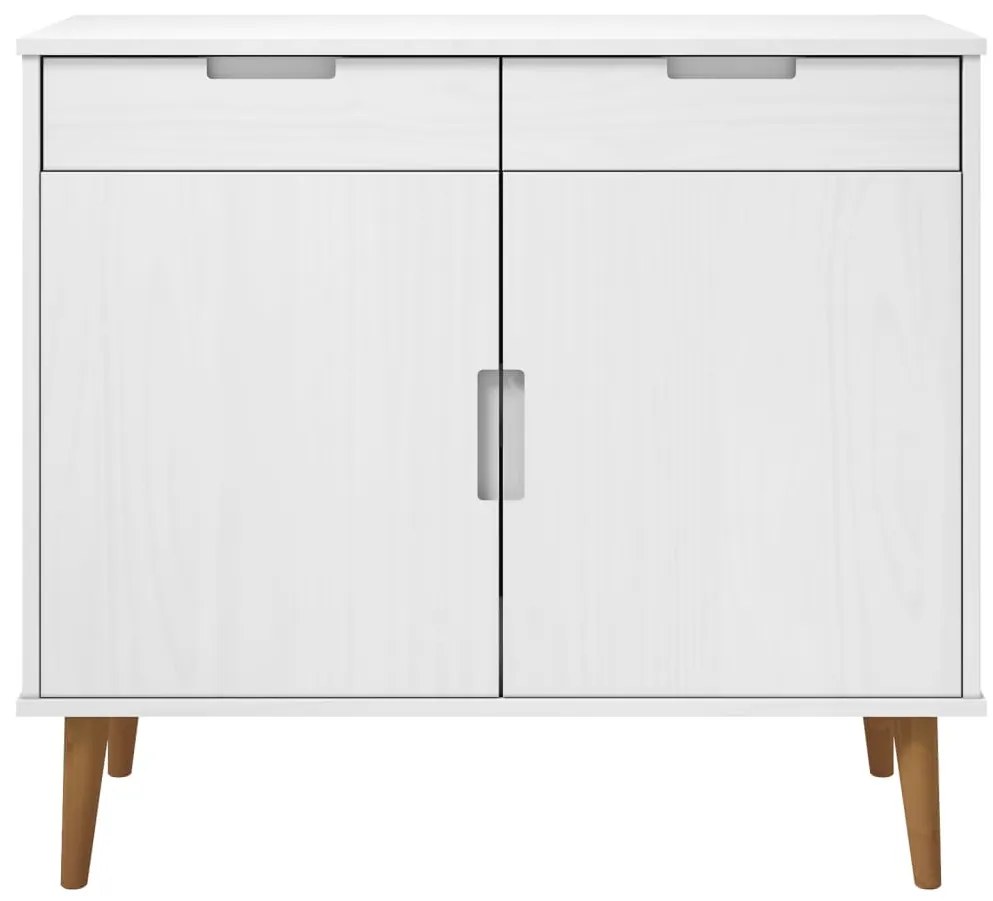 Aparador MOLDE 90x40x80 cm pinho maciço branco