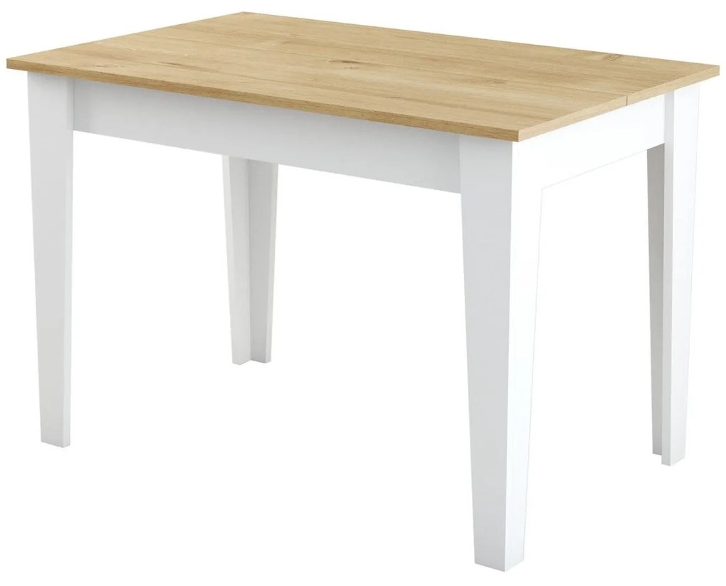 Mesa de Cozinha Kiev – Branco Carvalho – 110x75x72 cm