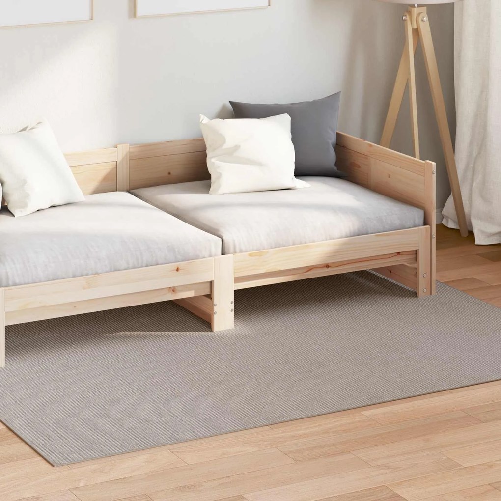 vidaXL Tapetes de área HUARTE Creme e Taupe 230 x 160 cm Poliéster