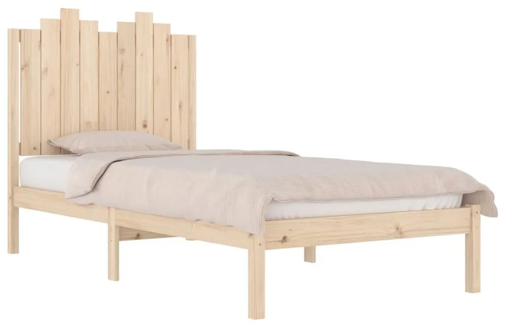 Estrutura de cama 100x200 cm pinho maciço