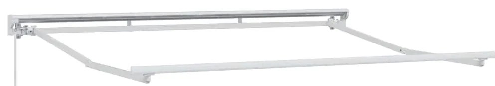 Toldo Retrátil Manual Cinzento-claro 350x200 cm