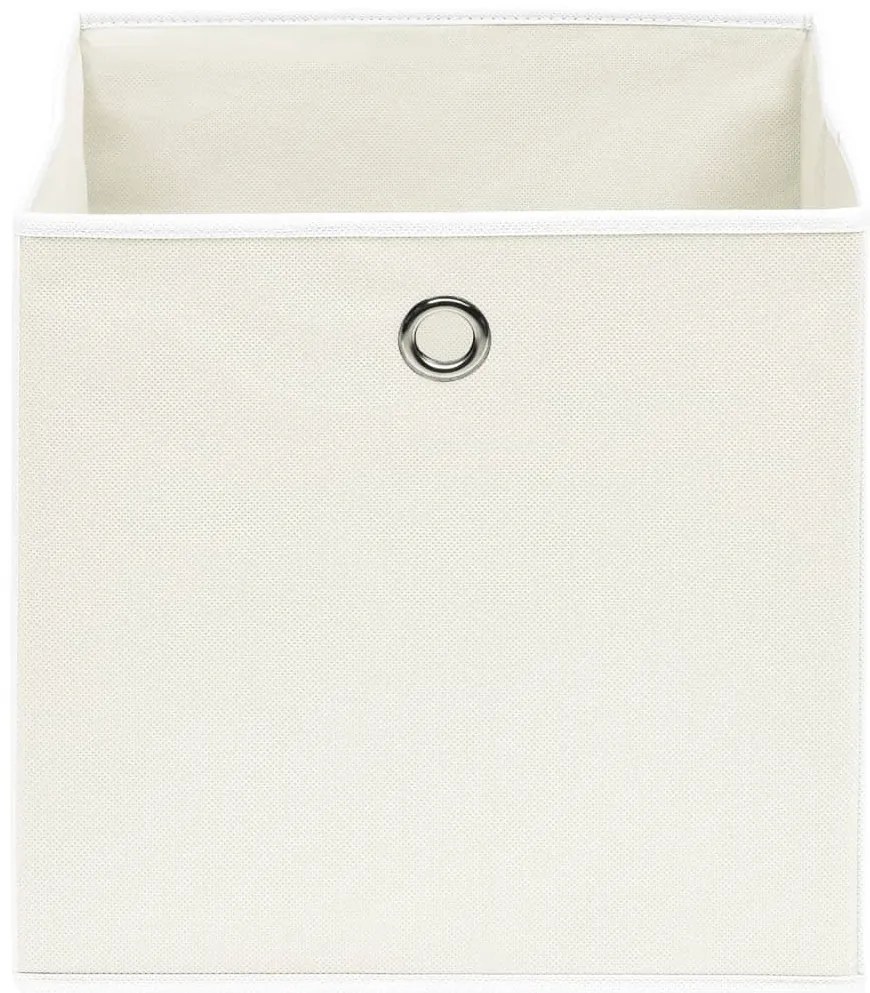Caixas de arrumação 10 pcs 32x32x32 cm tecido branco