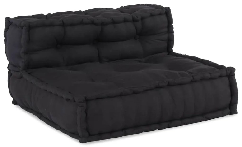 Pufe modular 70x70x54 cm tecido antracite