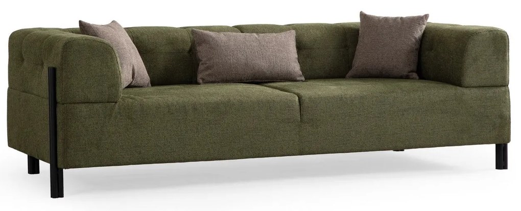 Sofá de 3 Lugares Gio – Verde – 225x93x75 cm