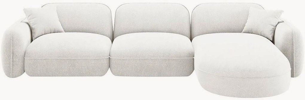 Sofá de canto modular em veludo Lucien (4 lugares), canto à esquerda
