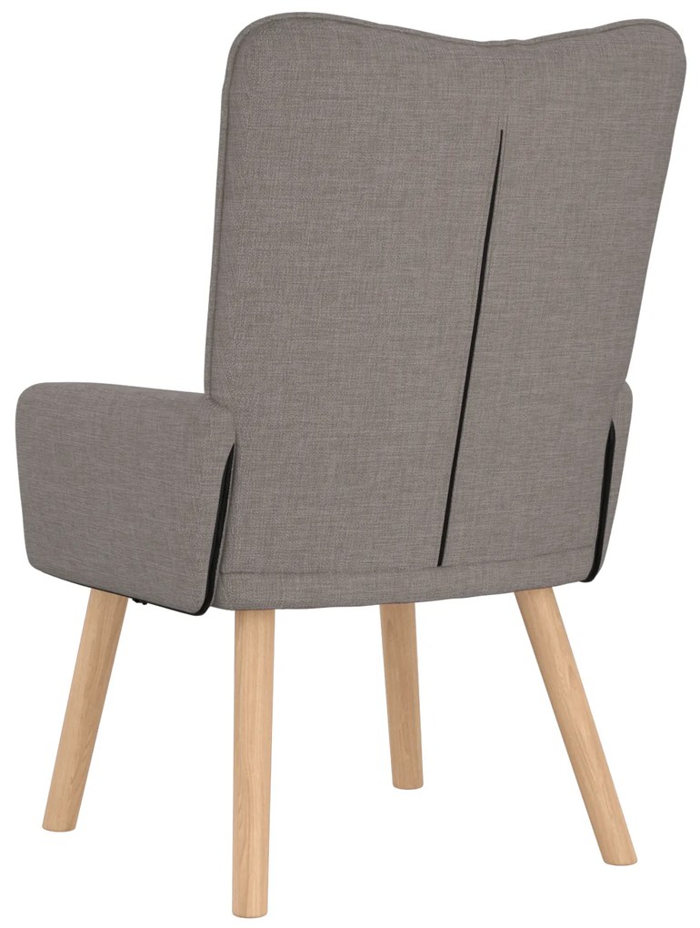 Cadeira Relaxante vidaXL em Tecidos Taupe