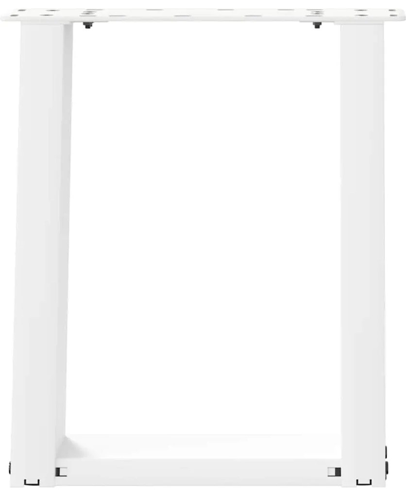 Pés para mesa de centro em formato de U, 2 peças, branco, 38x(42-43) c