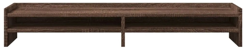 Suporte monitor 100x24x16cm derivados madeira carvalho castanho