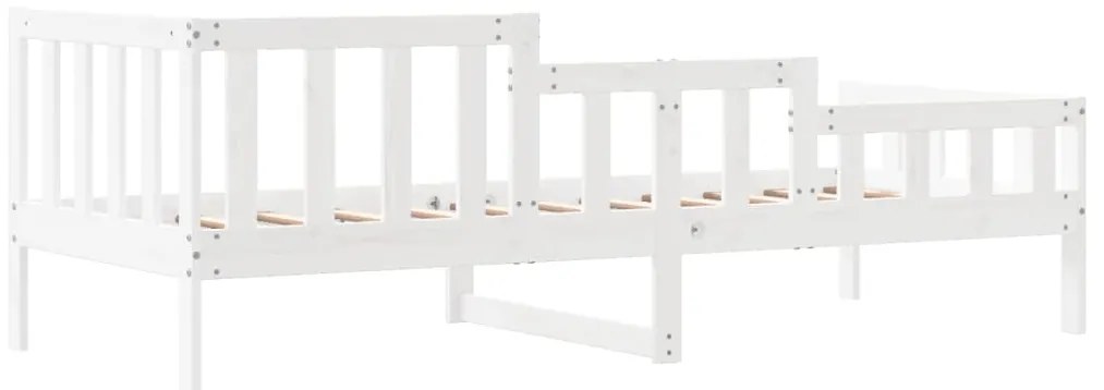 Sofá-cama sem colchão 90x200 cm madeira de pinho maciça branco
