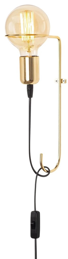Aplique de Parede Pota – Dourado – 9 x 15 cm