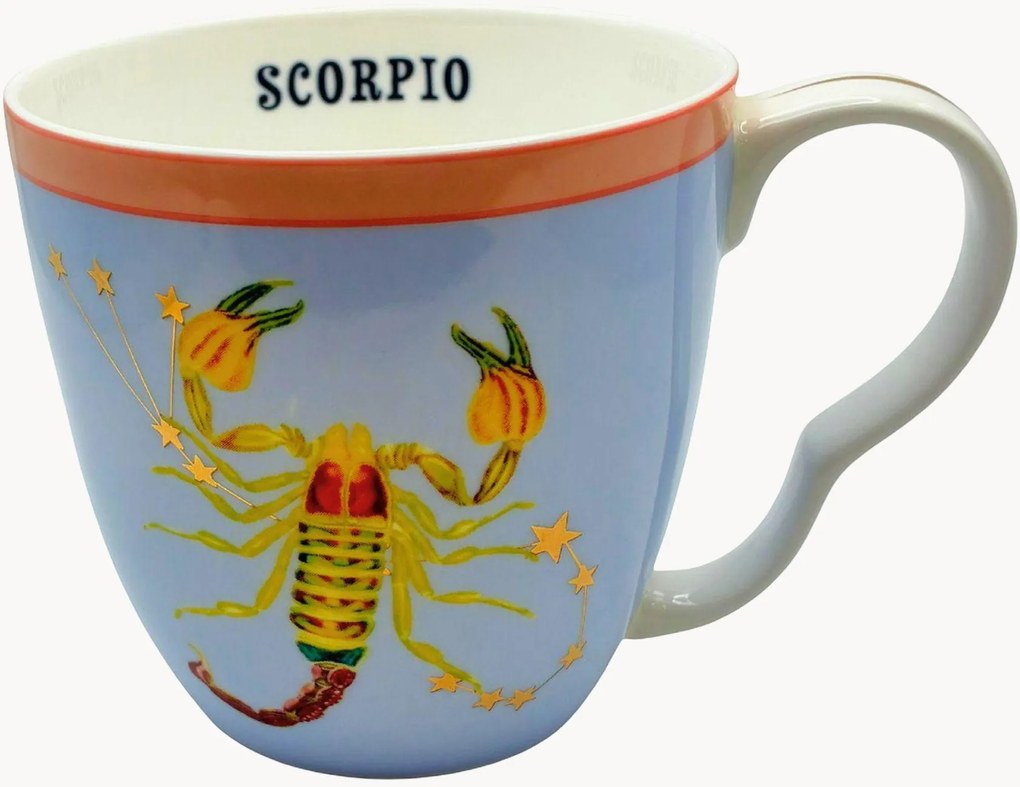 Caneca em porcelana fine bone china Scorpio