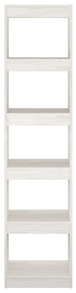 Estante/divisória 40x30x167,5 cm pinho maciço branco