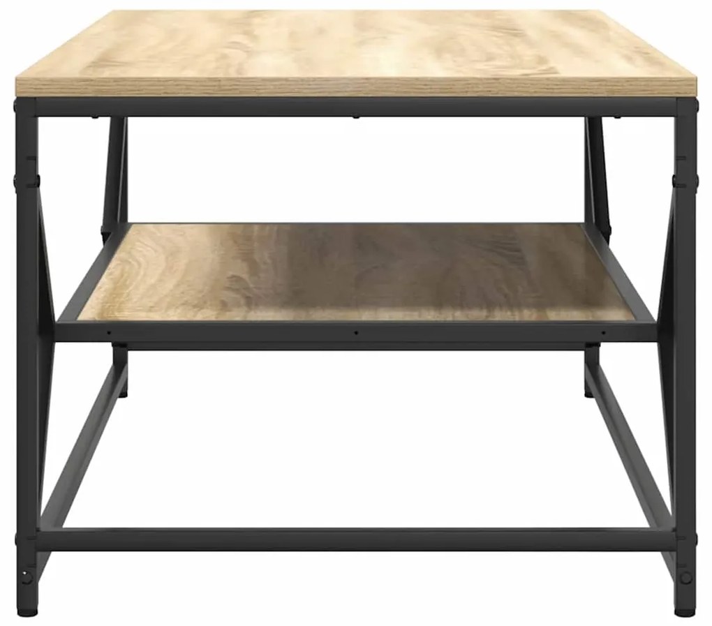 Mesa de Centro com Prateleira Carvalho Sonoma 90x50x40 cm Derivados de