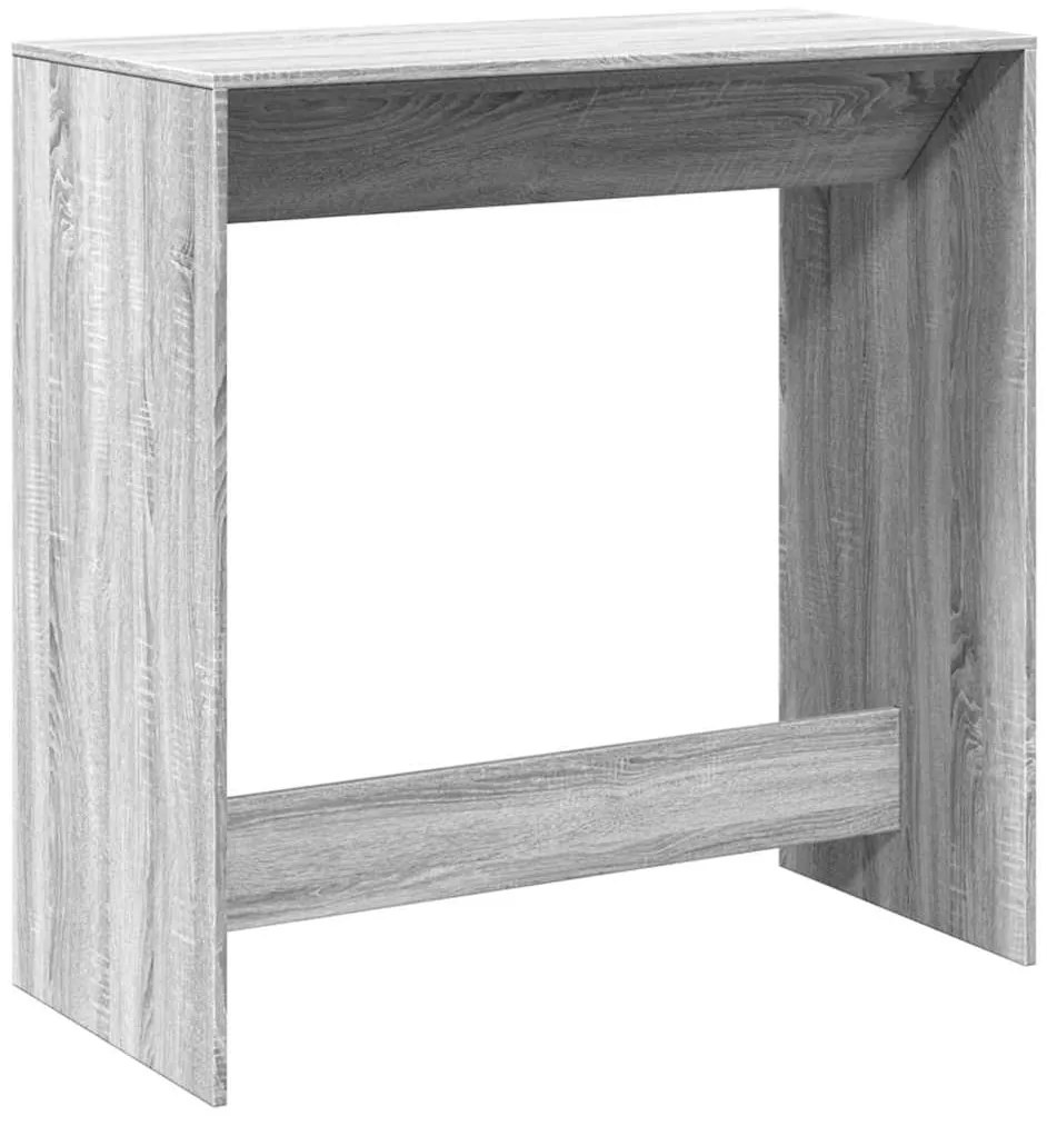 Mesa de bar 102x50x103,5cm derivados de madeira cinzento sonoma