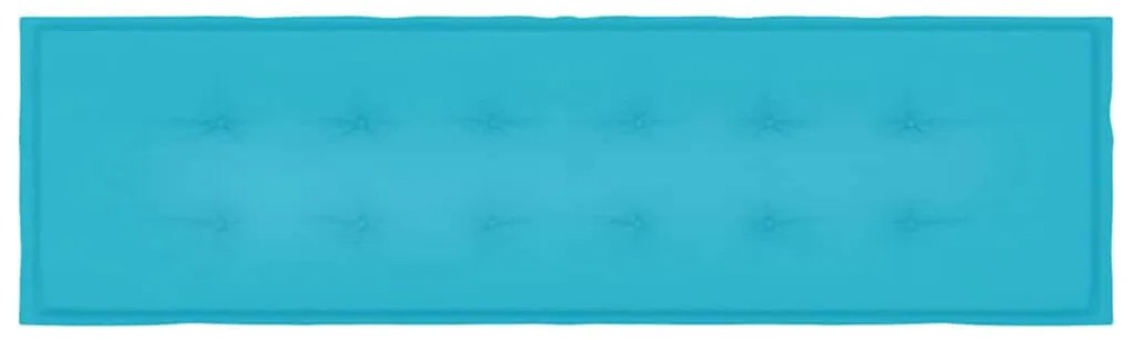 Capa de Banco de Jardim - Turquesa, 180x50x4 cm, Tecido Oxford